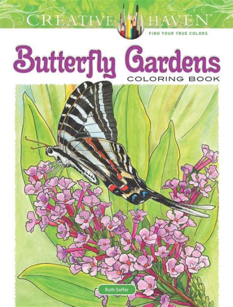 creative haven butterfly gardens coloring book  ruth soffer