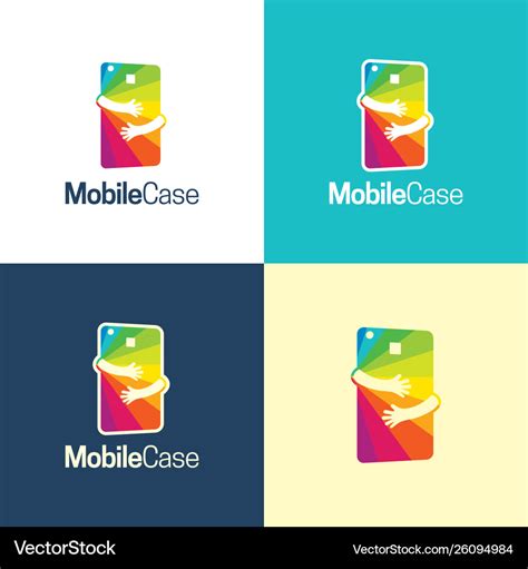 mobile case logo  icon royalty  vector image