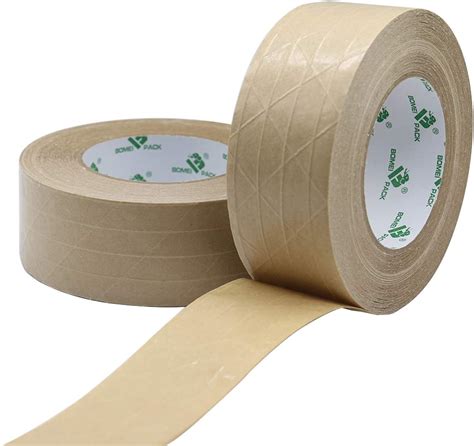 amazoncom pack reinforced kraft paper tape  adhesive paper gummed packing tape