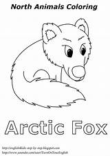 Arctic Animals Coloring Fox Worksheets Pages Polar Kids Winter Preschool Animal Artic Children Song Songs Printable Bear Step Crafts Foxes sketch template