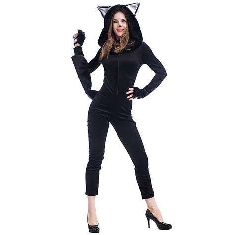 2017 new sexy black cat costume for women cat girl cosplay costume