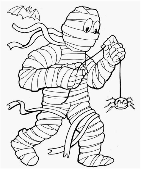 mummy coloring pages halloween
