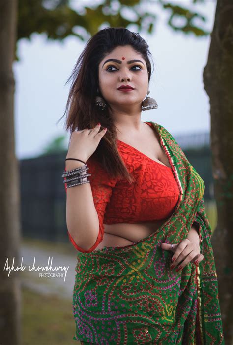 bengali model samapti hot photos in fancy saree fancy sarees saree