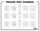 Vocales Colorear Preescolar Aprender Imagui Letra Paraimprimir Abecedario sketch template