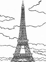 Eiffel Paris Coloring Tower Pages Tour Flag French Printable British Drawing Easy La Kids Du Sheets Getcolorings Monde Getdrawings Le sketch template
