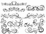 Vector Flourishes Outline Set Vecteezy Clipart sketch template