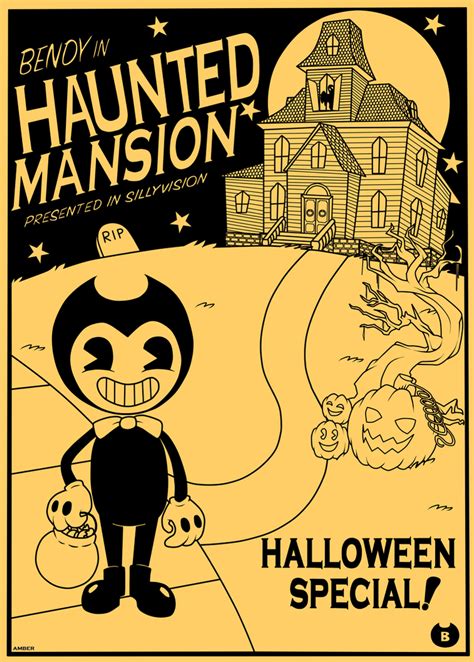 bendy haunted mansion halloween special  ambersuperfun  deviantart
