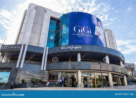 el corte ingles  high  shopping mall editorial image image  portugal billboard