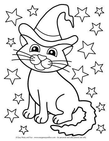 halloween cat coloring pages cat coloring pages halloween