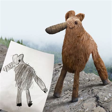 kids drawings brought  life bizarre hilarious result design