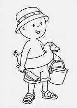 Caillou Coloring Pages Fun sketch template
