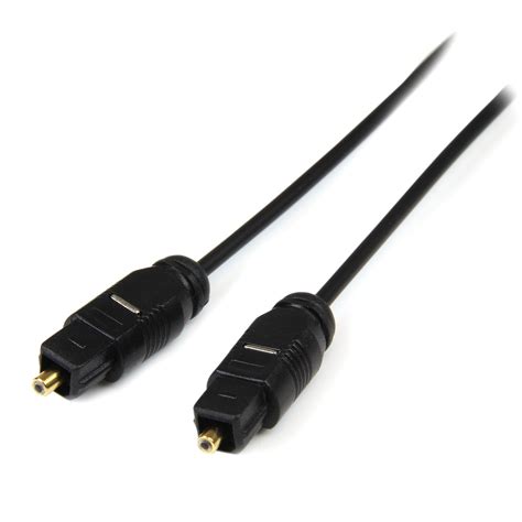 startechcom thintos toslink digital optical spdif audio cable  feet amazonca electronics