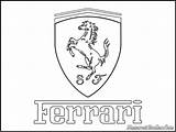 Ferrari Coloring Loga Druku Kolorowanki Pojazdy Dibujos Escudo Starklx sketch template