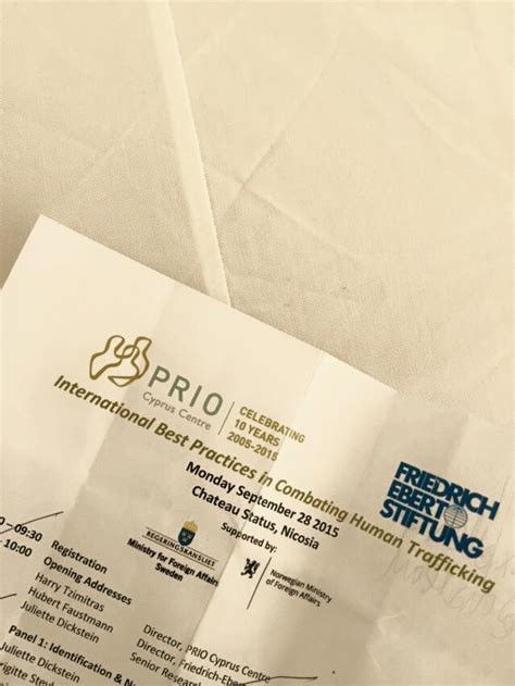 Trafficking Event Draws On International Expertise Prio Cyprus Centre