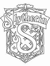 Slytherin Coloring Printable Pages Symbol Potter Harry Hermione Crest Granger Hogwarts Categories Ron Coloringonly sketch template