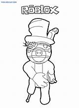 Piggy Roblox Wonder Zizzy Robby Pig Noncommercial Respective Belongs sketch template