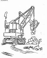 Coloring Construction Pages Printable Crane Popular sketch template