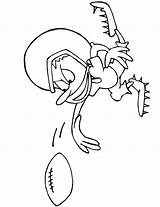 Coloring Football Ball Pages Quarterback Template Color Drawing Printables Throwing Play Kids Printactivities Print Big Trending Days Last Getdrawings sketch template