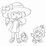 Strawberry Shortcake Coloring Pages Apple Articles Printable Cake sketch template