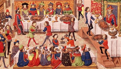 bij middeleeuwse feesten denken  al snel aan braspartijen ongemanierdheid en gebrek aan