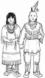 Native American Indian Coloring Pages Indians Men Clothes Heritage Month Clothing Color Boy Lenape Search Sheets Girl Kids Cute Finance sketch template