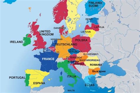 Karta Evrope Sa Drzavama Na Srpskom Evropa Wikipedia