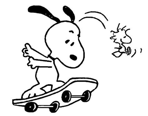 snoopy coloring pages kamalche