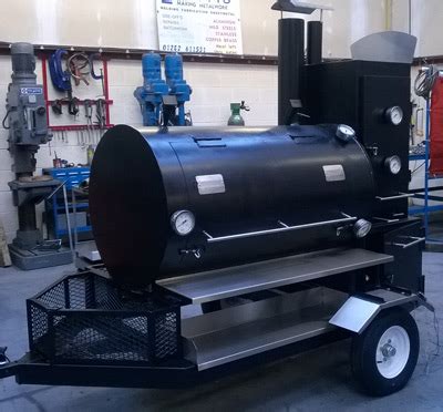 american style commercial smokers uk built barbecue trailers