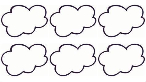 clouds templates printable clipart