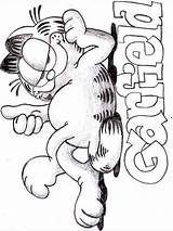Garfield Coloring Pages Printable Print Cartoon Cartoons sketch template