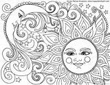 Moon Coloring Pages Fairy Sun Getdrawings sketch template