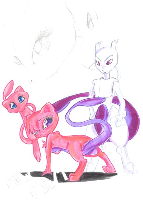 Mew Mewt And Mewtwo By Mew Mewtwo On Deviantart