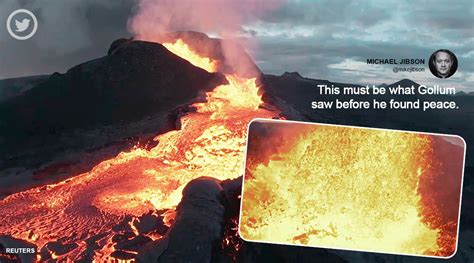 drone crashes  erupting icelandic volcano netizens queues