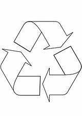 Recycle Coloring Symbol Pages Recycling Printable Kolorowanki Reciclaje Symbols Preschool Kids Logos Activity Categories sketch template