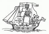 Sailing Ship Coloring Pages Kids Transportation Getdrawings Drawing Kid sketch template