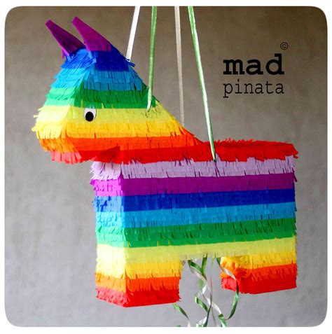 donkey classic pinata created  mad pinata rainbow pinata pinata