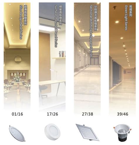 led sectional dimming panel light series tradekorea