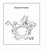 Coloring Oswald Octopus Pages Henry Popular Studyvillage sketch template