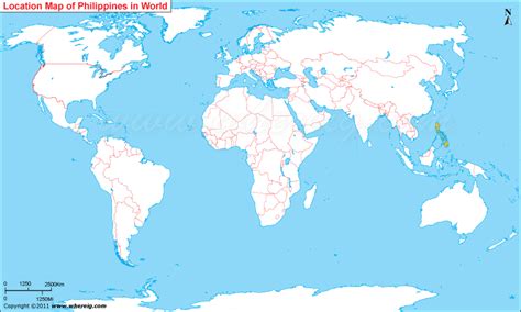 philippines located philippines  world map