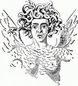 Medusa Greek Mythology Perseus sketch template