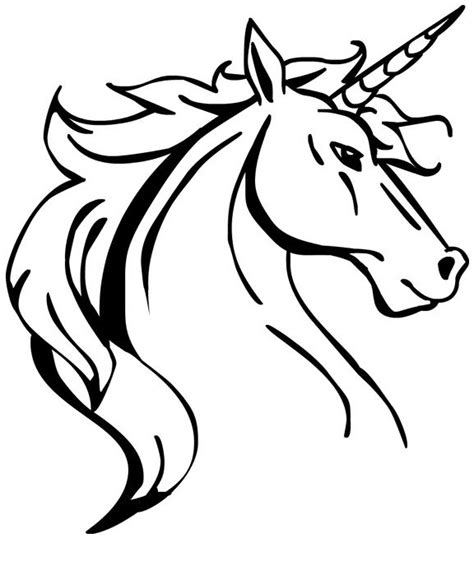 coloring pages unicorn horn coloring  drawing