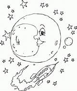 Colorat Planse Lua Rocket Lune Bestcoloringpagesforkids Rachete Cantar Multe Gasiti Celestial sketch template