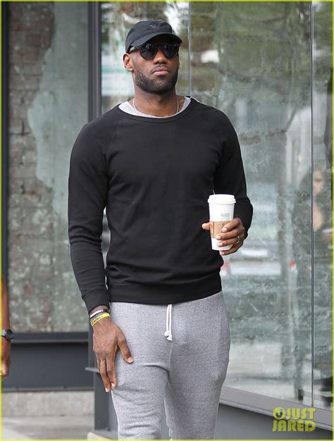 lebron james steps out in very tight sweatpants photo