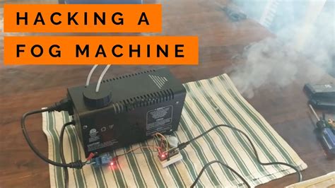fog machine breakdown  hacking  arduino control youtube