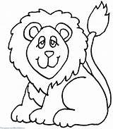 Lion Coloring Pages Preschool Printable Painting sketch template
