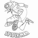 Morales Spiderman Jumping Wonderful Xcolorings Homecoming Pikachu 230px sketch template