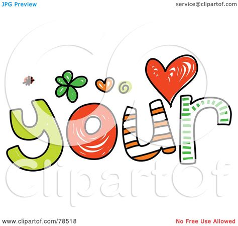 royalty  rf clipart illustration   colorful  word