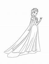 Elsa Coloring Pages Frozen Princess Queen Castle Ice Anna Outline Drawing Beautiful Disney Print Easy Color Getdrawings Getcolorings Tocolor Button sketch template