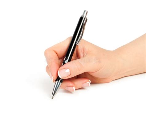 hand    contract stock photo image  pencil