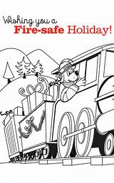 Coloring Sparky Activities Train Holiday sketch template